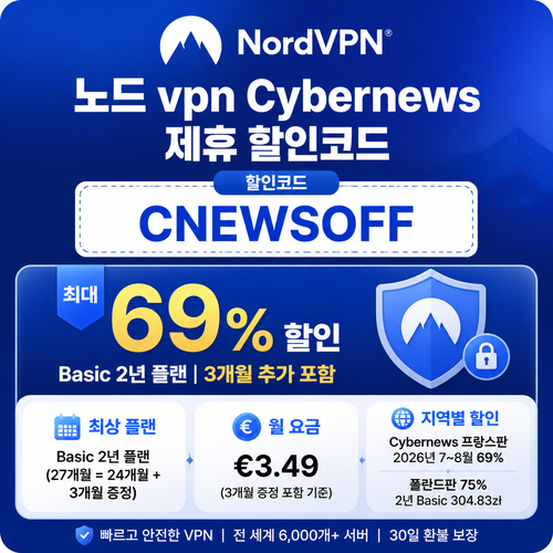 노드 vpn Cybernews 제휴 할인코드