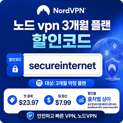 노드 vpn 3개월 플랜 할인코드